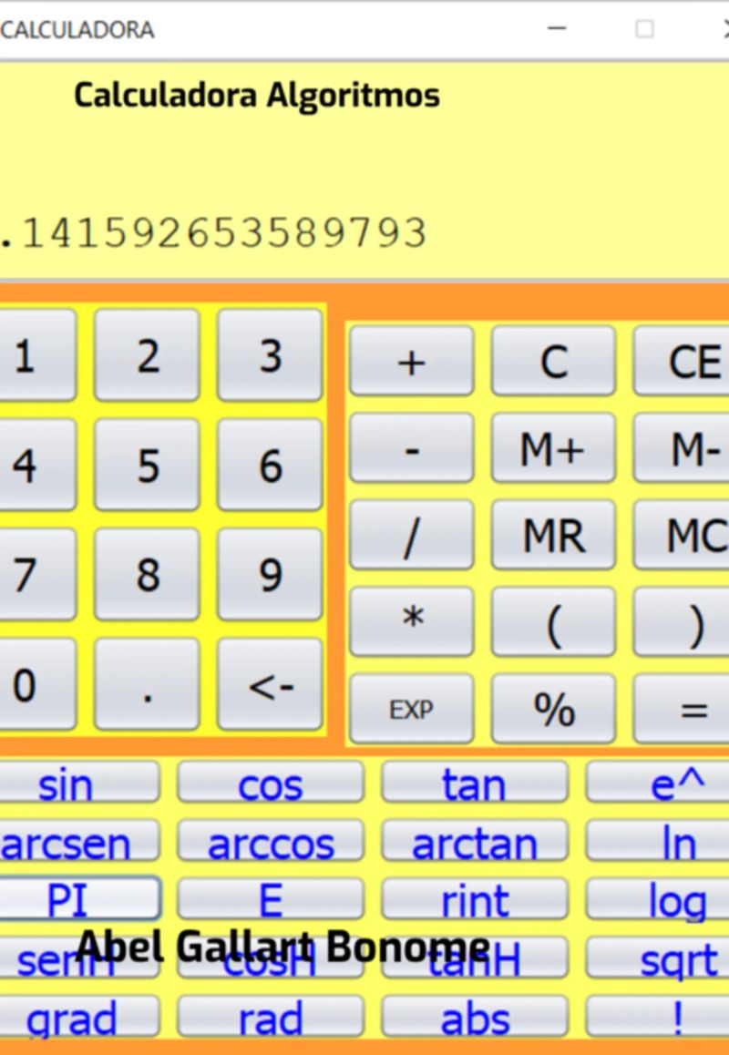 Calculadora Algoritmos
