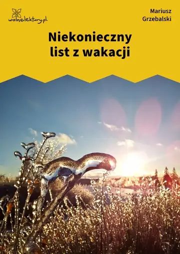 Niekonieczny list z wakacji
