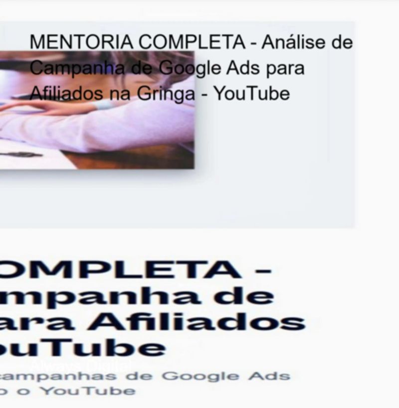Mentoria Completa - Análise De Campanha De Google Ads Para Afiliados Na Gringa - Youtube