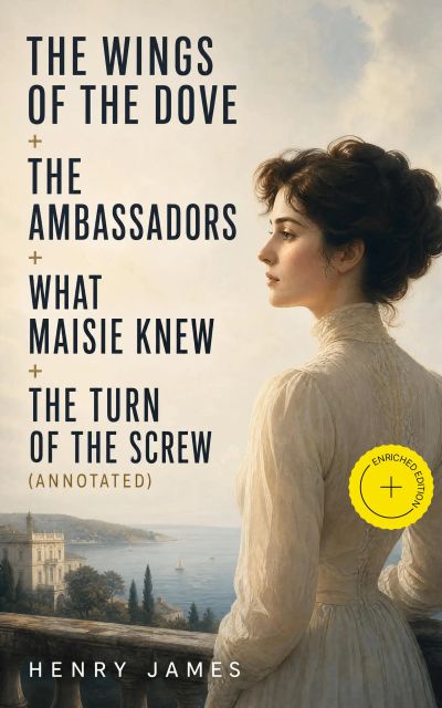 The Wings of the Dove + The Ambassadors + What Maisie Knew + The Turn of the Screw (Annotated)