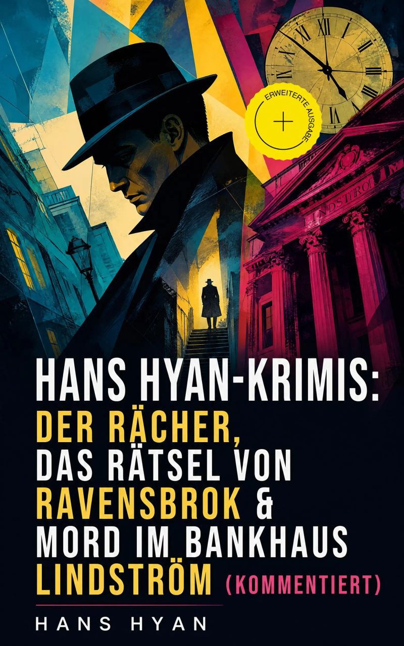 Hans Hyan-Krimis: Der Rächer, Das Rätsel von Ravensbrok & Mord im Bankhaus Lindström (Kommentiert)