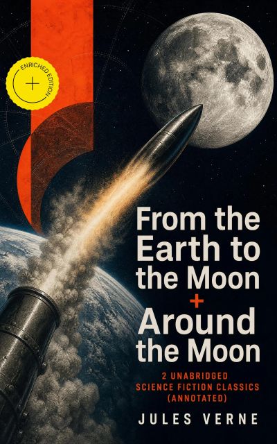 From the Earth to the Moon + Around the Moon: 2 Unabridged Science Fiction Classics (Annotated)