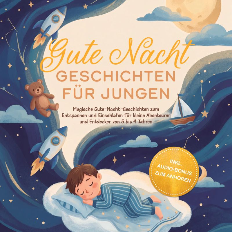 Gute Nacht Geschichten für Jungen: Magische Gute-Nacht-Geschichten zum Entspannen und Einschlafen für kleine Abenteurer und Entdecker von 5 bis 9 Jahren - inkl. Audio-Bonus zum Anhören