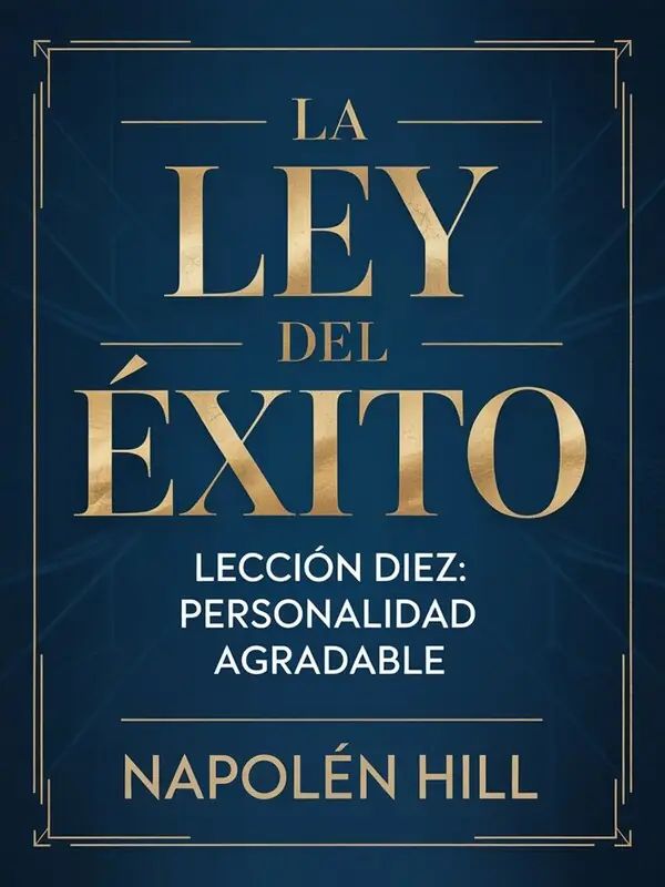 LA LEY DEL ÉXITO Lección diez: PERSONALIDAD AGRADABLE (traducido)