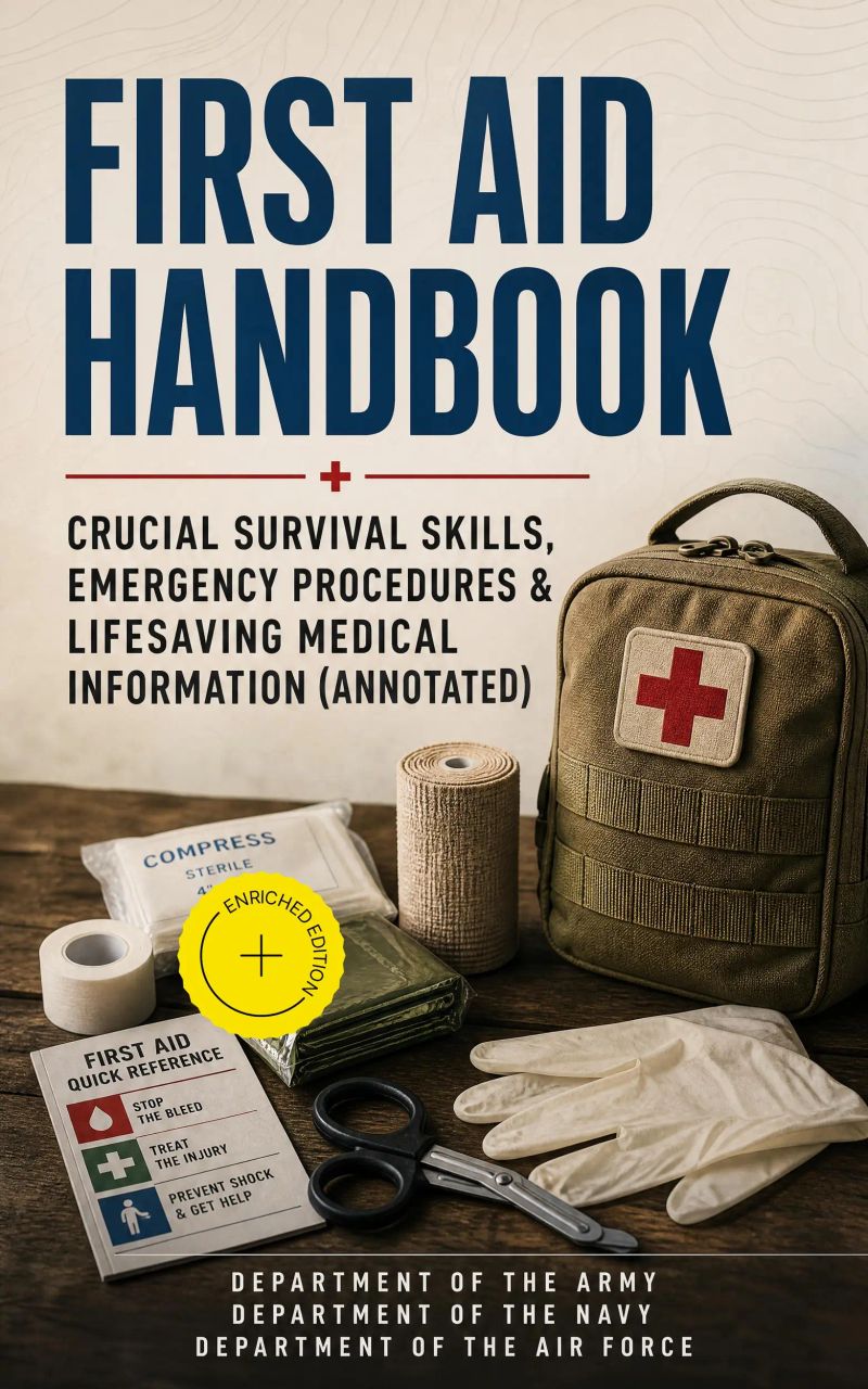 First Aid Handbook - Crucial Survival Skills, Emergency Procedures & Lifesaving Medical Information (Annotated)