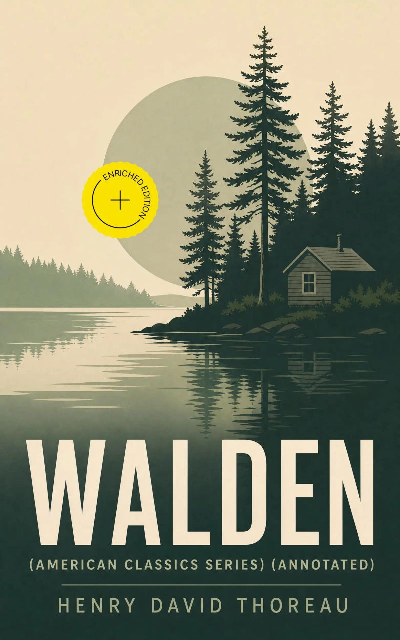 WALDEN (American Classics Series) (Annotated)