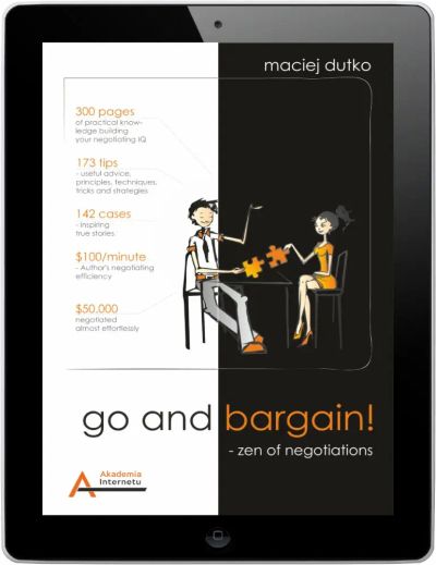 Go and bargain! Zen of negotiations