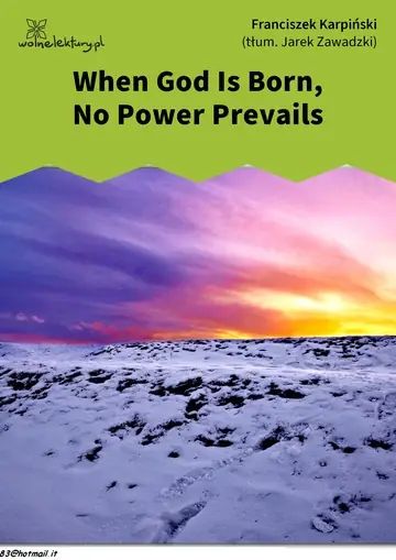 When God Is Born, No Power Prevails