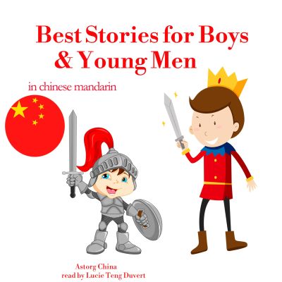 最佳故事男孩和年轻男子在中国国语