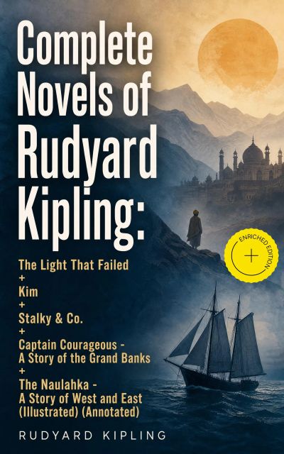 Complete Novels of Rudyard Kipling: The Light That Failed + Kim + Stalky & Co. + Captain Courageous - A Story of the Grand Banks + The Naulahka - A Story of West and East (Illustrated) (Annotated)