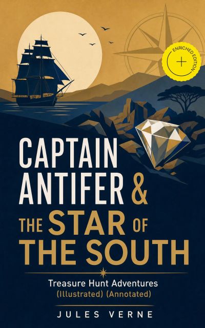CAPTAIN ANTIFER & THE STAR OF THE SOUTH – Treasure Hunt Adventures (Illustrated) (Annotated)