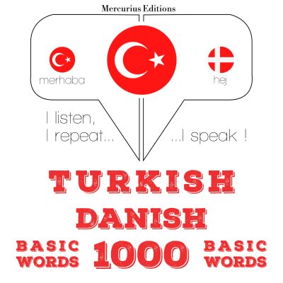 Türkçe - Danca: 1000 temel kelime