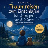 Traumreisen zum Einschlafen für Jungen von 5-9 Jahre: 12 sanfte Gute-Nacht-Geschichten und Fantasiereisen für kleine Abenteurer & Entdecker –inkl. Audio-Downloads, Einschlaf-Ritualen & Abendroutine
