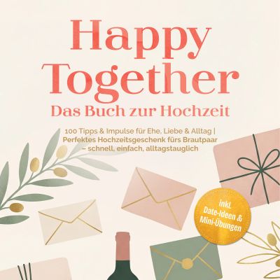 Happy Together – Das Buch zur Hochzeit: 100 Tipps & Impulse für Ehe, Liebe & Alltag | Perfektes Hochzeitsgeschenk fürs Brautpaar – schnell, einfach, alltagstauglich – inkl. Date-Ideen & Mini-Übungen