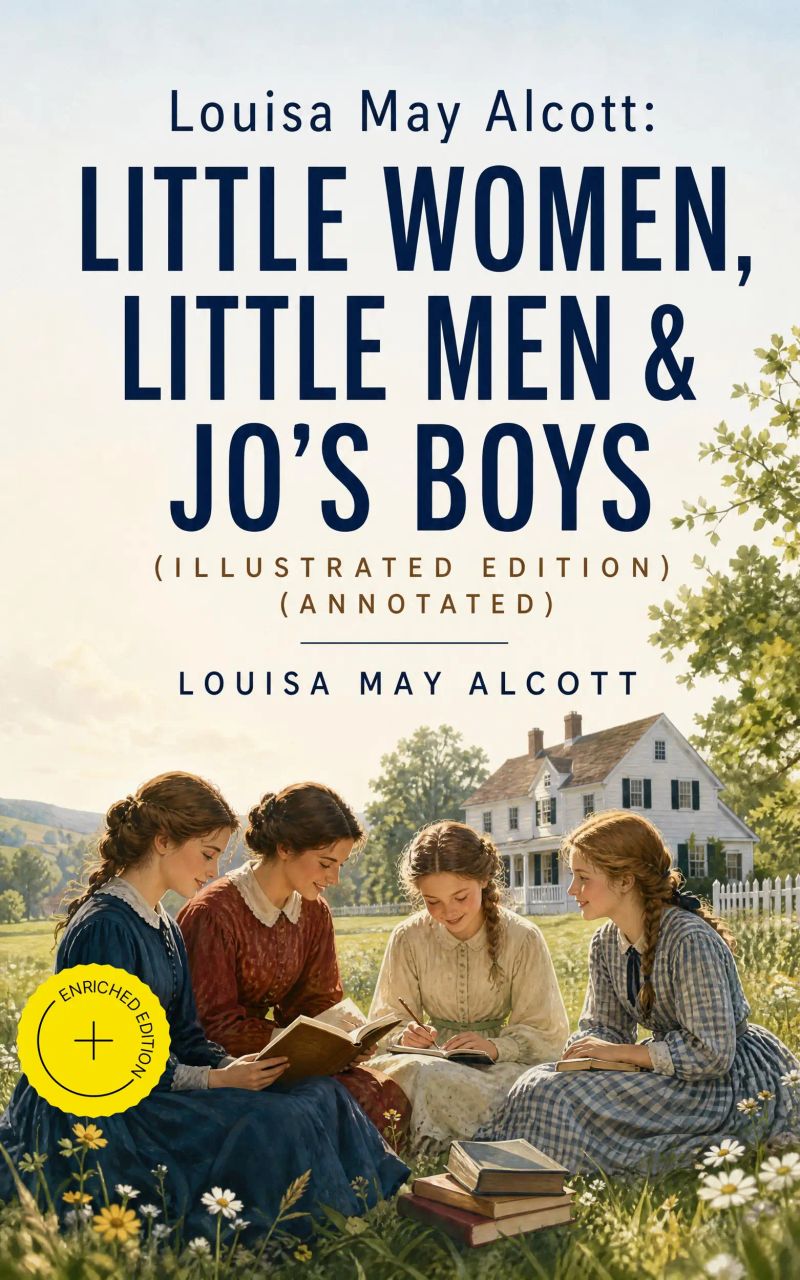 Louisa May Alcott: Little Women, Little Men & Jo's Boys (Illustrated Edition) (Annotated)