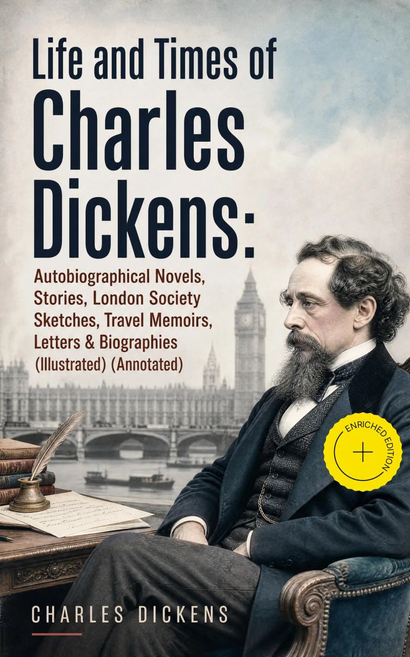 Life and Times of Charles Dickens: Autobiographical Novels, Stories, London Society Sketches, Travel Memoirs, Letters & Biographies (Illustrated) (Annotated)