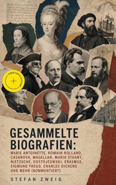 Gesammelte Biografien: Marie Antoinette, Romain Rolland, Casanova, Magellan, Maria Stuart, Nietzsche, Dostojewski, Erasmus, Sigmund Freud, Charles Dickens und mehr (Kommentiert)