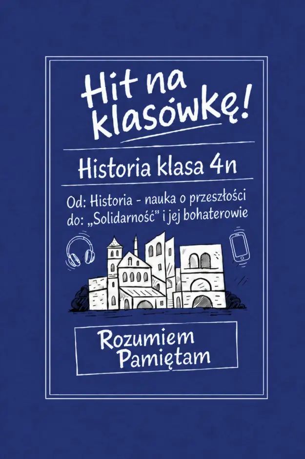Od: Historia – nauka o przeszłości do: „Solidarność” i jej bohaterowie. Hit na klasówkę. 4n.