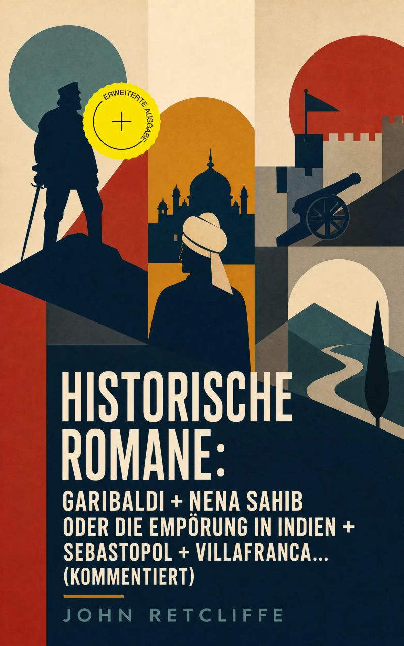 Historische Romane: Garibaldi + Nena Sahib oder Die Empörung in Indien + Sebastopol + Villafranca... (Kommentiert)