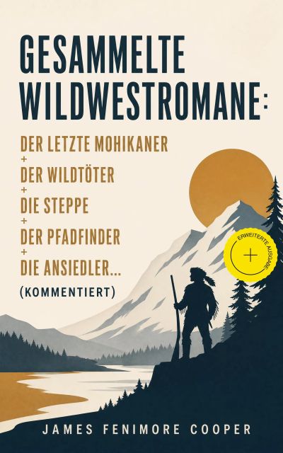 Gesammelte Wildwestromane: Der letzte Mohikaner + Der Wildtöter + Die Steppe + Der Pfadfinder + Die Ansiedler... (Kommentiert)