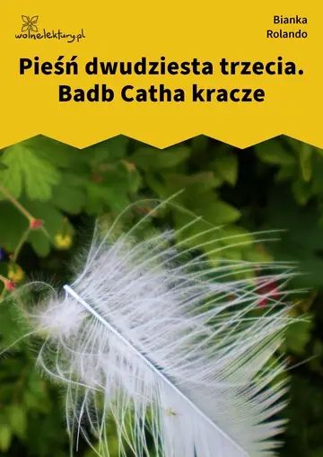 Pieśń dwudziesta trzecia. Badb Catha kracze