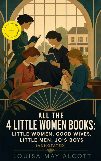 All the 4 Little Women Books: Little Women, Good Wives, Little Men, Jo's Boys (Annotated)