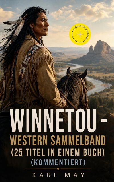 Winnetou - Western Sammelband (25 Titel in einem Buch) (Kommentiert)