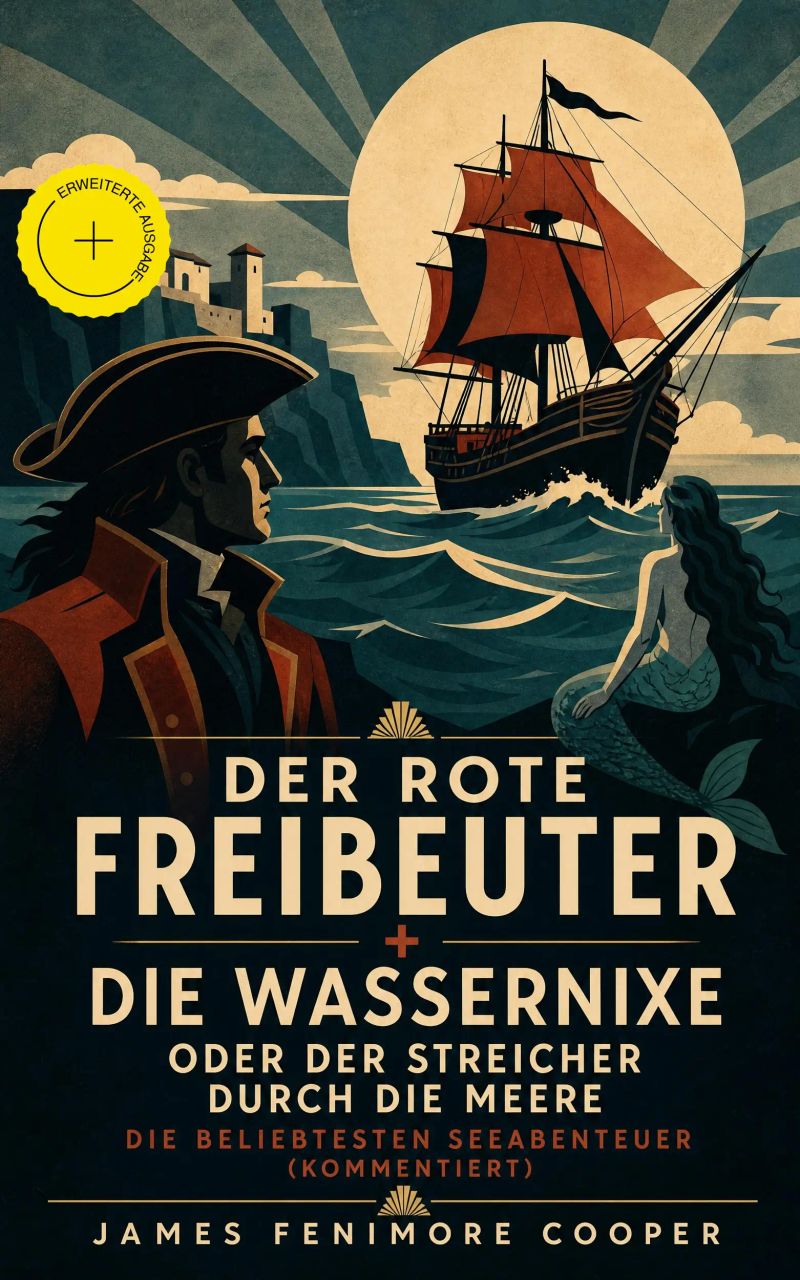 Der rote Freibeuter + Die Wassernixe oder der Streicher durch die Meere: Die beliebtesten Seeabenteuer (Kommentiert)