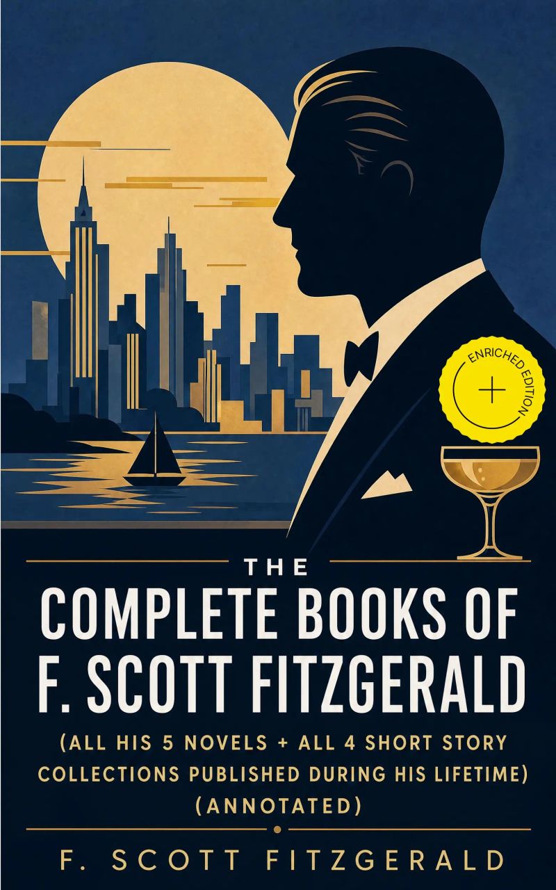 The Complete Books of F. Scott Fitzgerald (all his 5 novels + all 4 short story collections published during his lifetime) (Annotated)