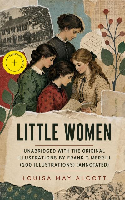 Little Women - Unabridged with the original illustrations by Frank T. Merrill (200 illustrations) (Annotated)