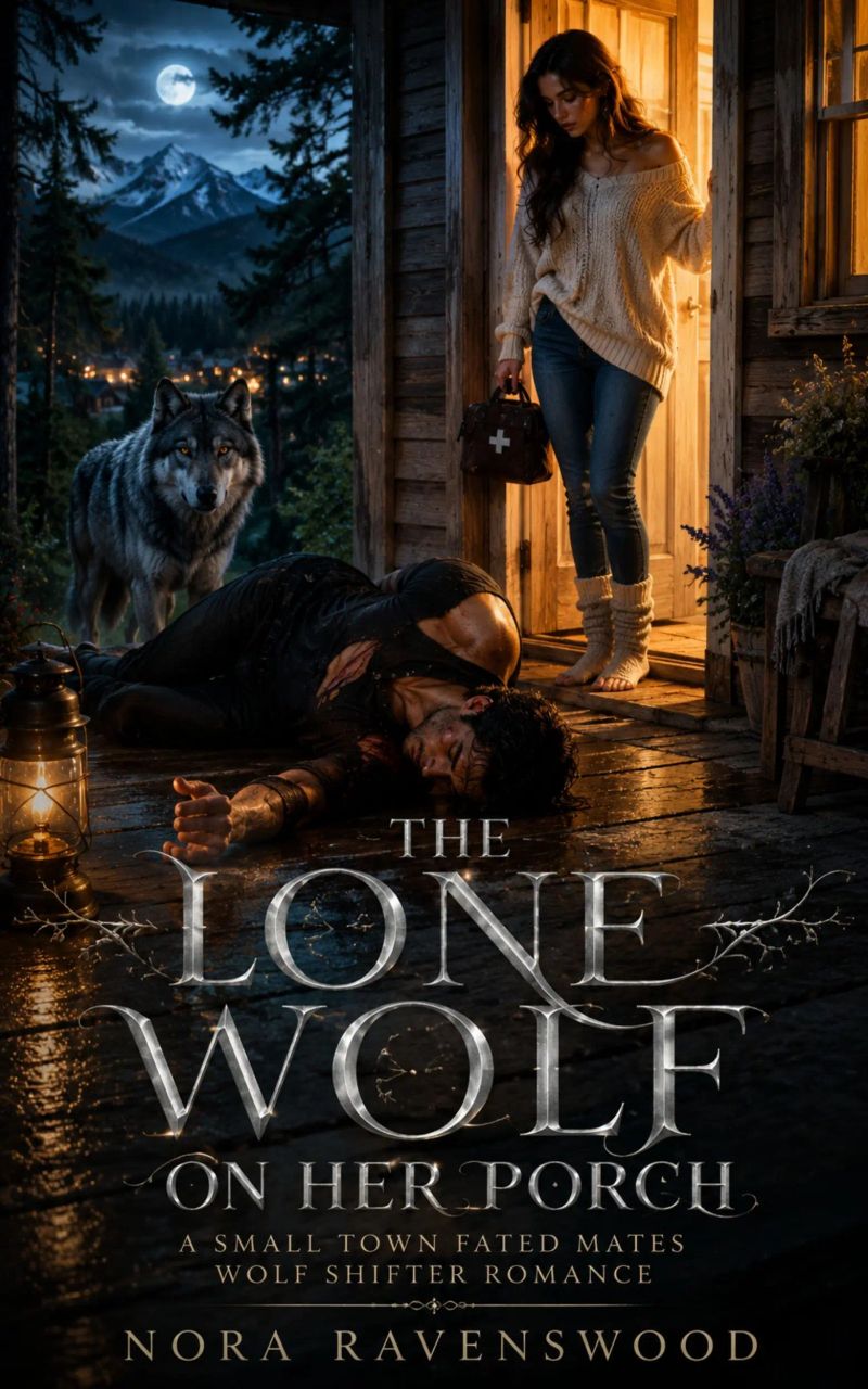 THE LONE WOLF ON HER PORCH