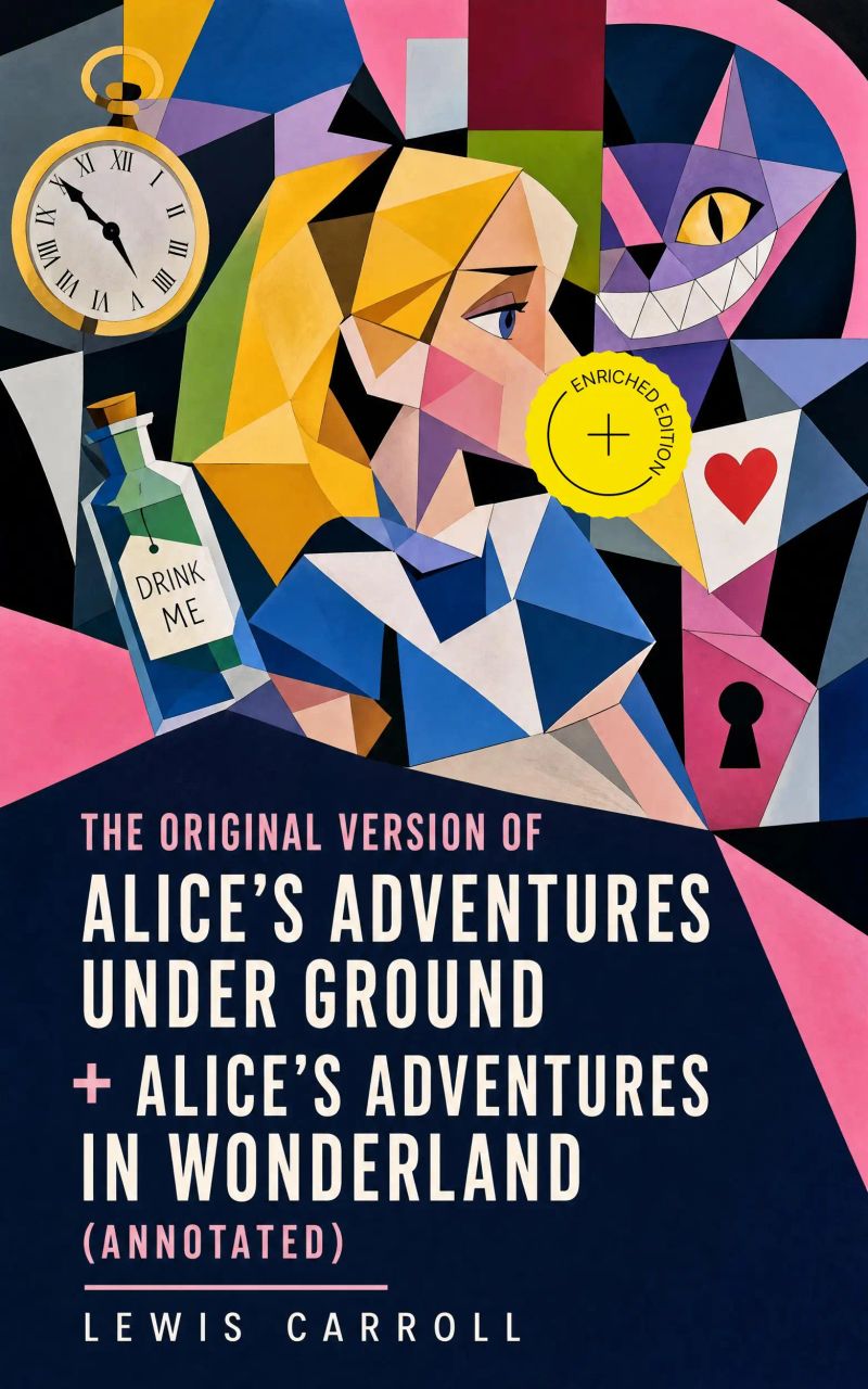 The Original Version of Alice's Adventures Under Ground + Alice's Adventures in Wonderland (Annotated)