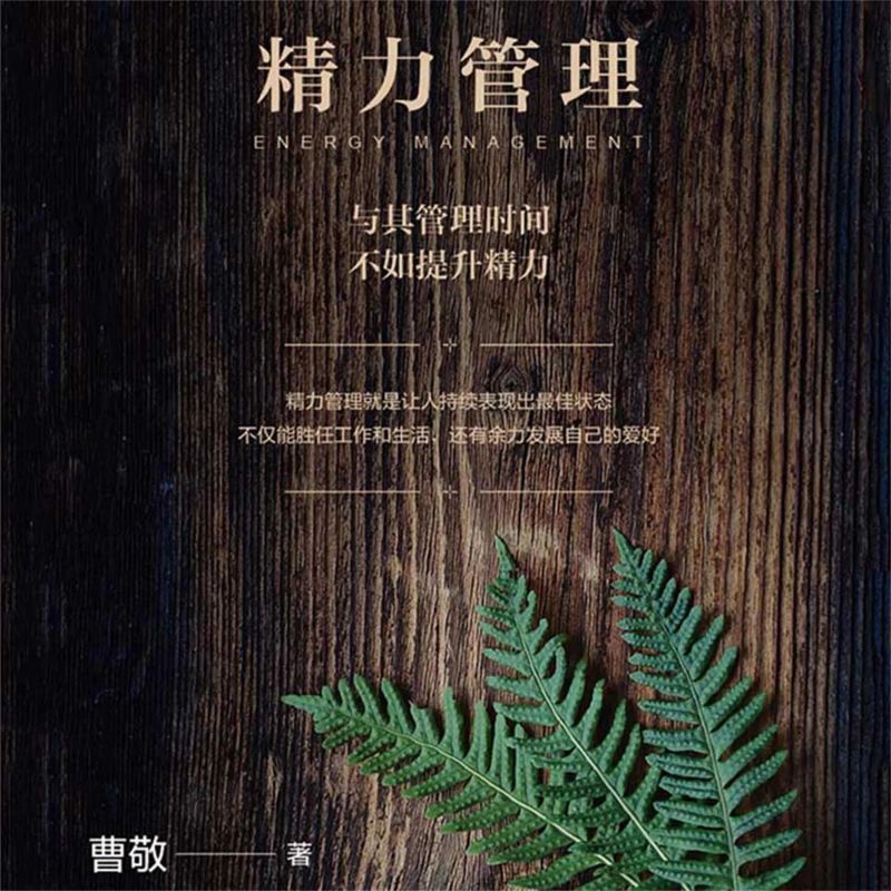 精力管理:与其管理时间,不如提升精力