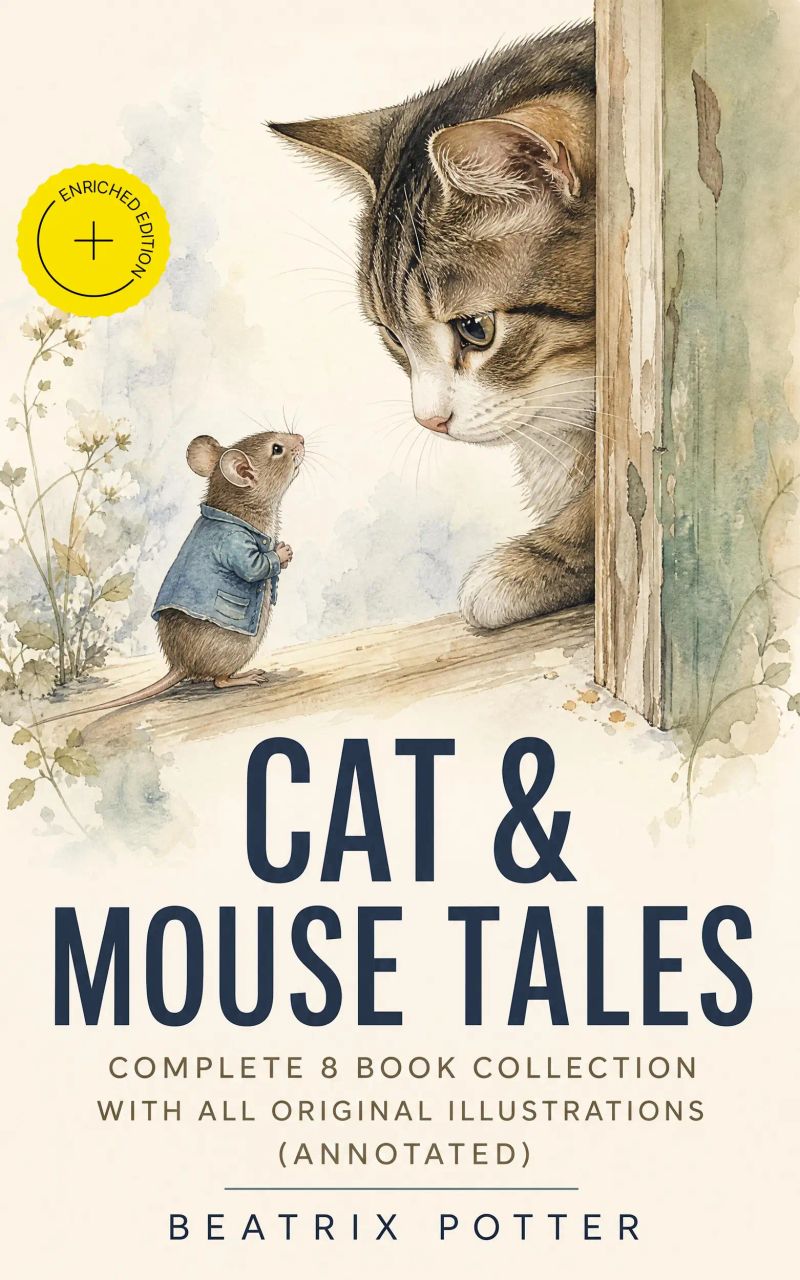 CAT & MOUSE TALES – Complete 8 Book Collection With All Original Illustrations (Annotated)
