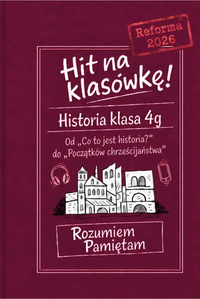 Hit na klasówkę. Historia klasa 4g. Od „Co to jest historia?” do „Początków chrześcijaństwa”