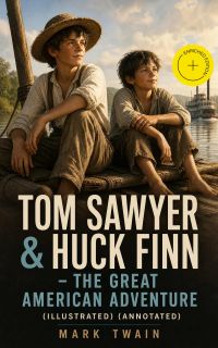 Tom Sawyer & Huck Finn – The Great American Adventure (Illustrated) (Annotated)