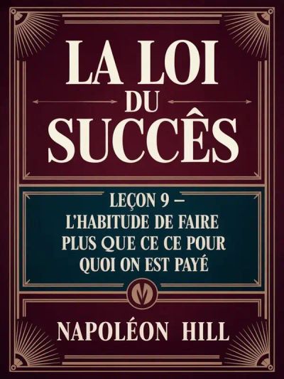 LA LOI DU SUCCÈS Leçon 9 - L'HABITUDE DE FAIRE PLUS QUE CE POUR QUOI ON EST PAYÉ (traduit)