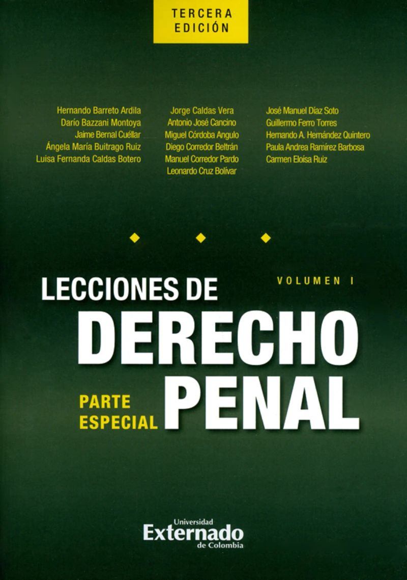Lecciones de derecho penal. Parte especial. Volumen I. Tercera edición