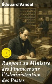 Rapport au Ministre des Finances sur l'Administration des Postes