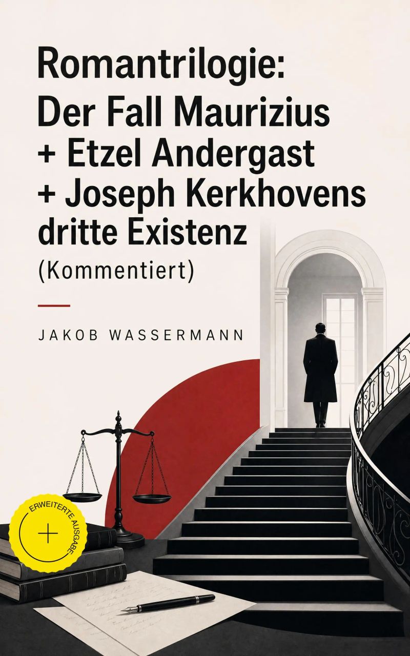 Romantrilogie: Der Fall Maurizius + Etzel Andergast + Joseph Kerkhovens dritte Existenz (Kommentiert)