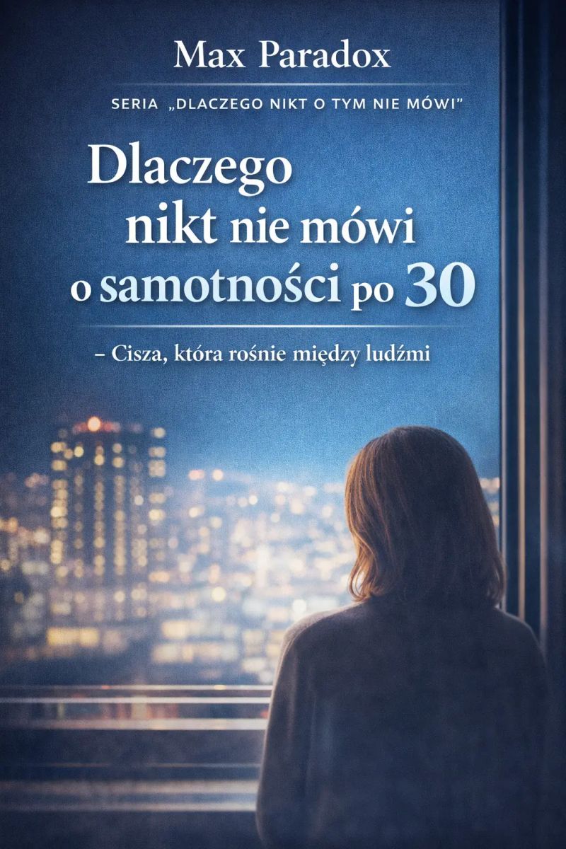 Dlaczego nikt nie mówi o samotności po 30 - cisza, która rośnie między ludźmi