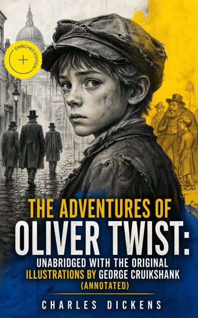 The Adventures of Oliver Twist: Unabridged with the Original Illustrations by George Cruikshank (Annotated)
