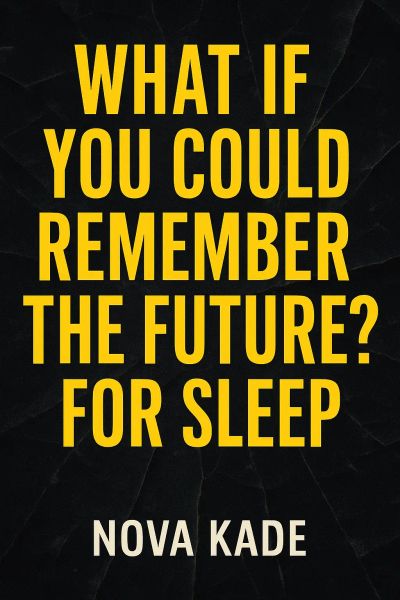 What If You Could Remember the Future? For Sleep