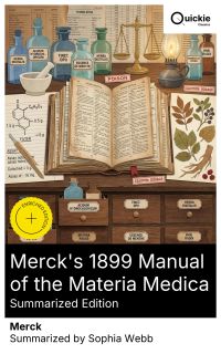 Merck's 1899 Manual of the Materia Medica (Summarized Edition)