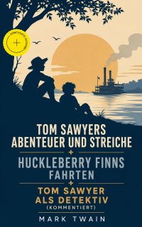 Tom Sawyers Abenteuer und Streiche + Huckleberry Finns Fahrten + Tom Sawyer als Detektiv (Kommentiert)